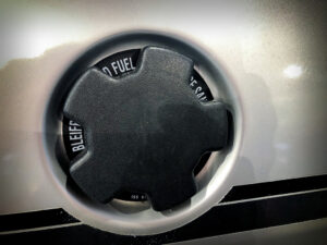 Mk1 Fuel Filler Decal with cap on