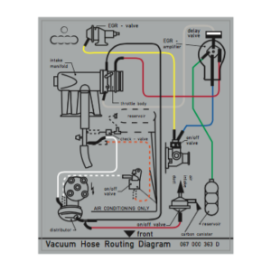 Vacuum Diagram Decal - 067000363D / 067 000 363 D