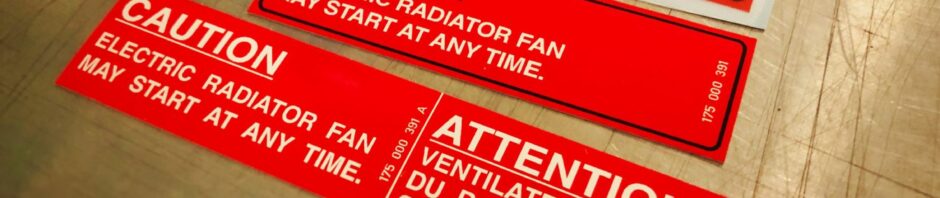 Radiator Fan Decals - 175000391