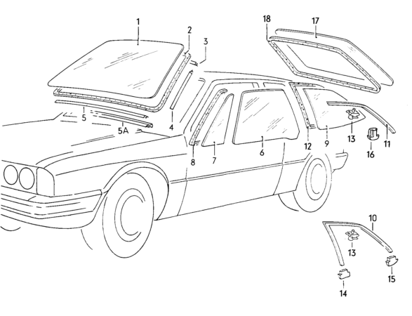 Mk1 Door Window Glass