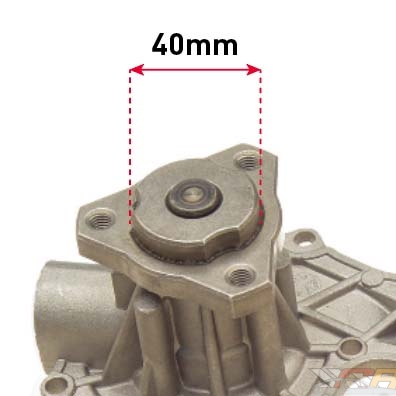 Early Scirocco Water Pump - 40mm Assembly - Image 2