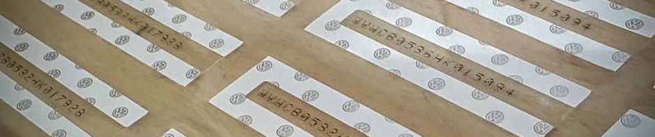 Body Panel VIN Decal