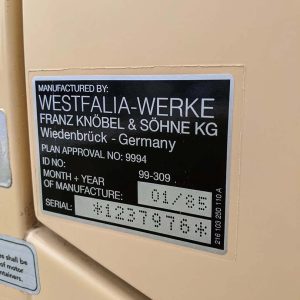 Westfalia Door Decal