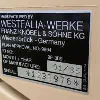 Westfalia Registration Decal