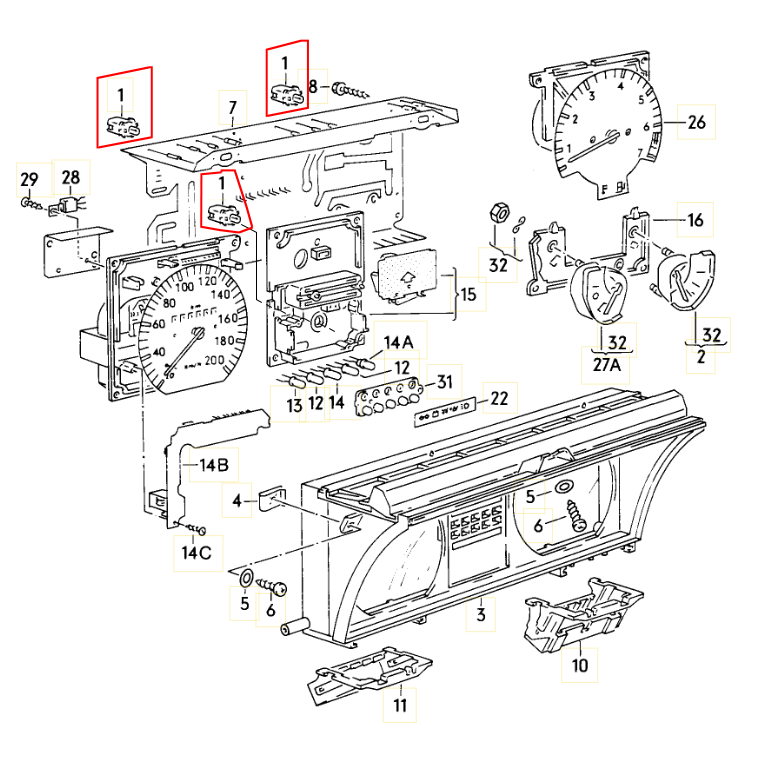 Scirocco Gauge Cluster LED Kit - Image 2