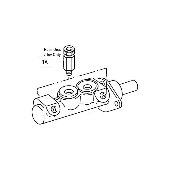 Brake Master Cylinder • 1984 - 1989 w/ Drums - Image 7