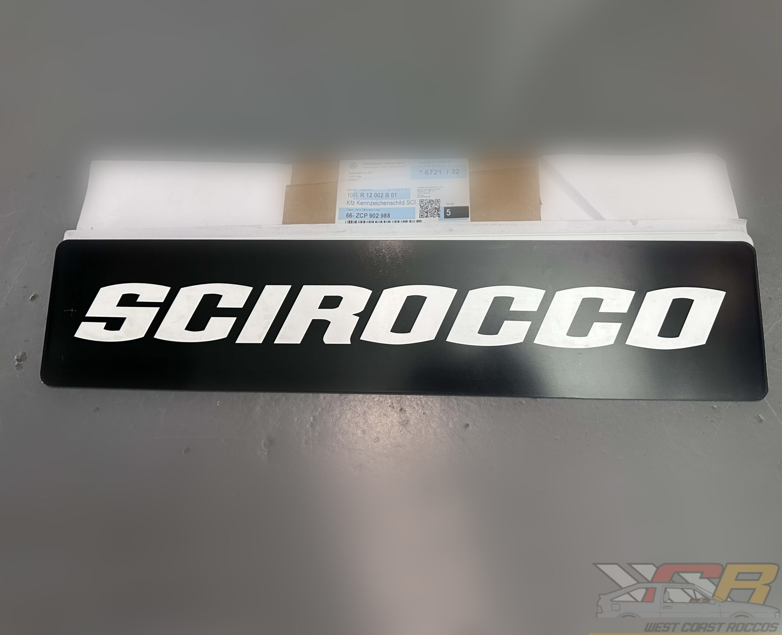 Genuine Volkswagen European License Plates