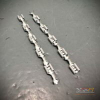 VW Spade Connectors - Non-Insulated w/ Locking Tabs - 5/16" 7.8mm / 2-2.6mm Spade