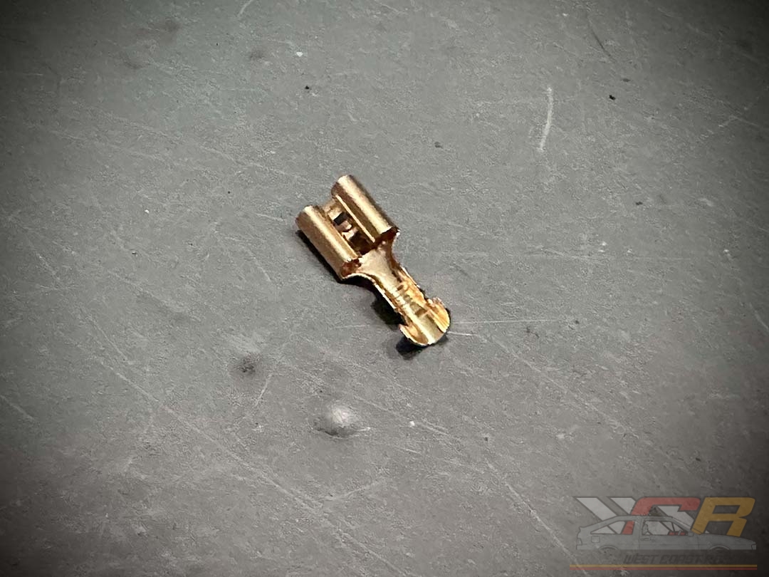 Genuine VW Spade Connector - Non-Insulated w/ Locking Tabs - Image 9