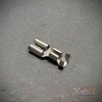 Genuine VW Spade Connector - Non-Insulated w/ Locking Tabs - 1/4" 6.3mm / 2-2.6mm Spade