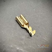 Genuine VW Spade Connector - Non-Insulated w/ Locking Tabs - 5/16" 7.8mm / 2-2.6mm Spade