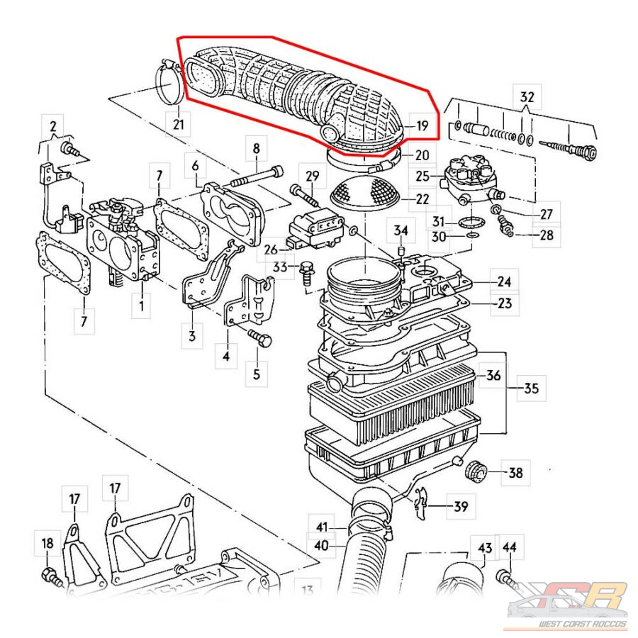 16v Air Intake Boot