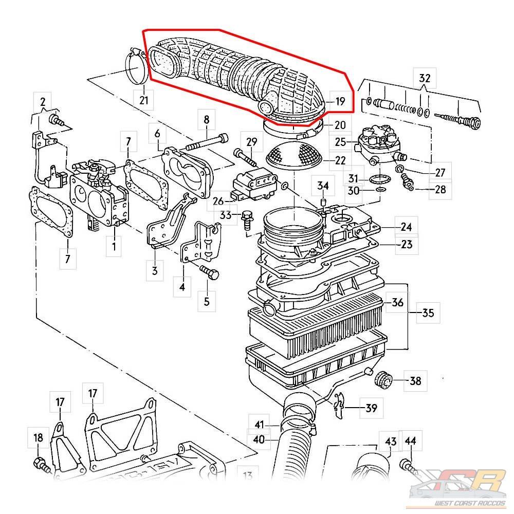 16v Air Intake Boot
