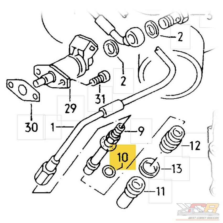 Scirocco 16v Injector Seals - Graphite - Image 2