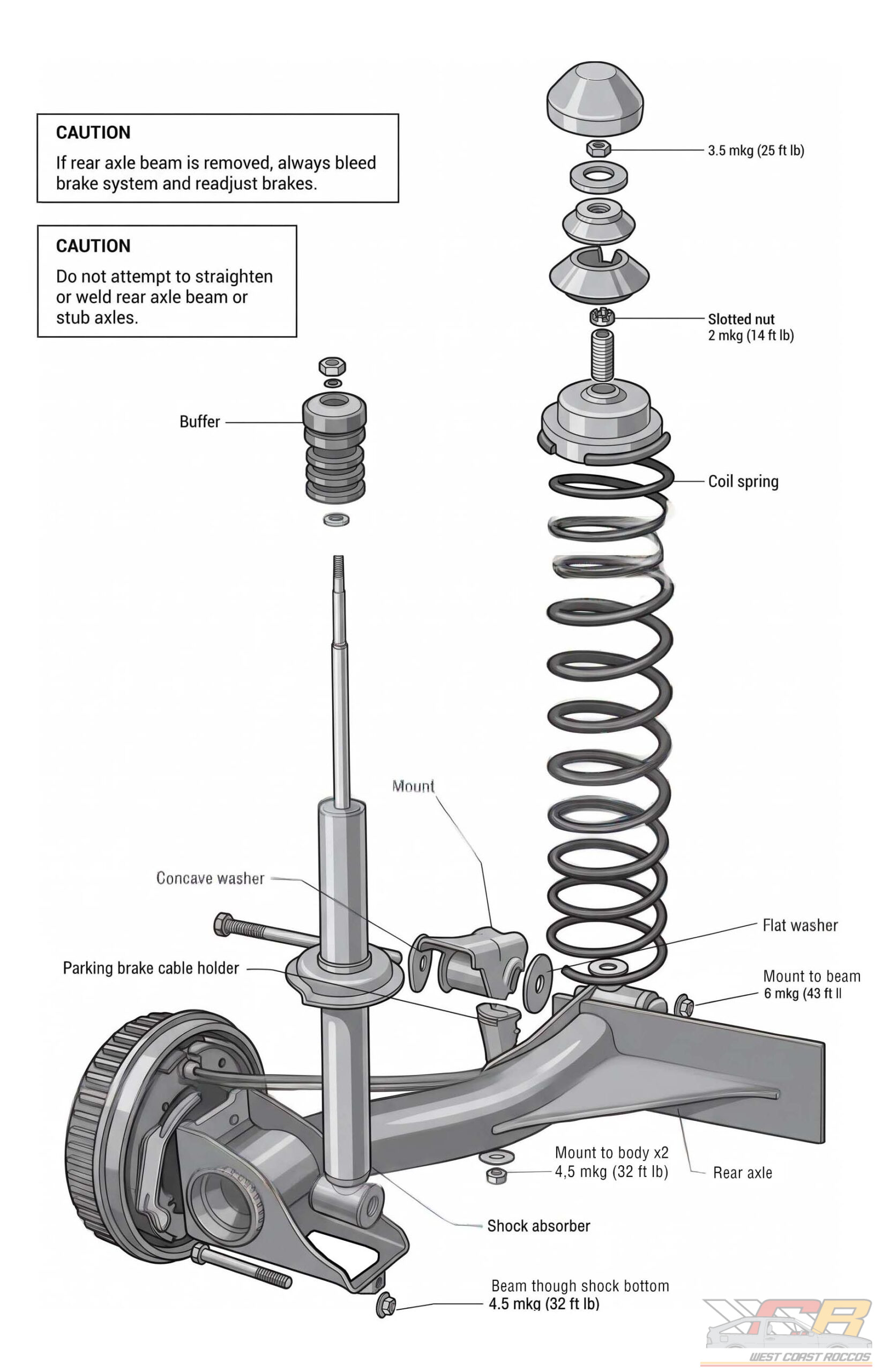 A1 Chassis Rear Beam